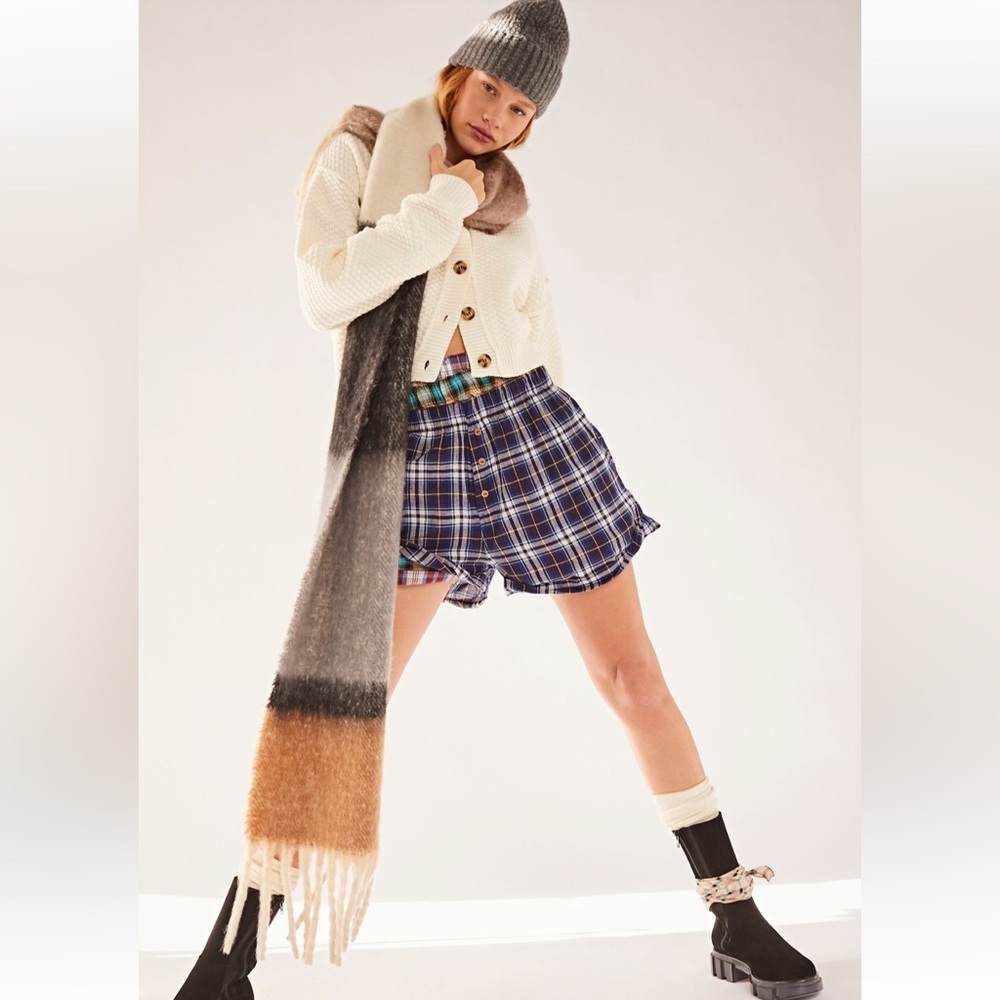 Free People Kaleidoscope color block scarf